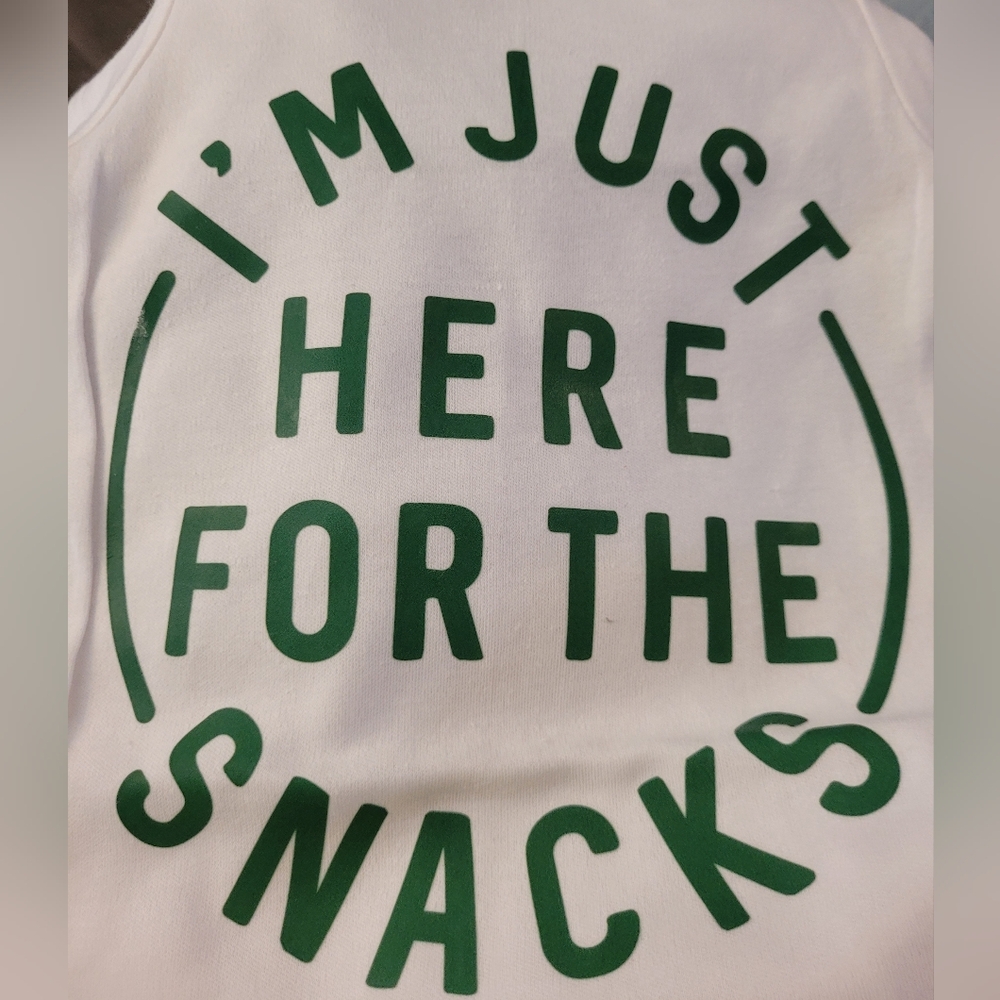 "Here for the snacks" Onesie